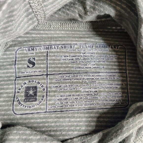 US Army Combat Shirt Fire Resistant Digital Camo Team Soldier Military Small - Picture 3 of 10